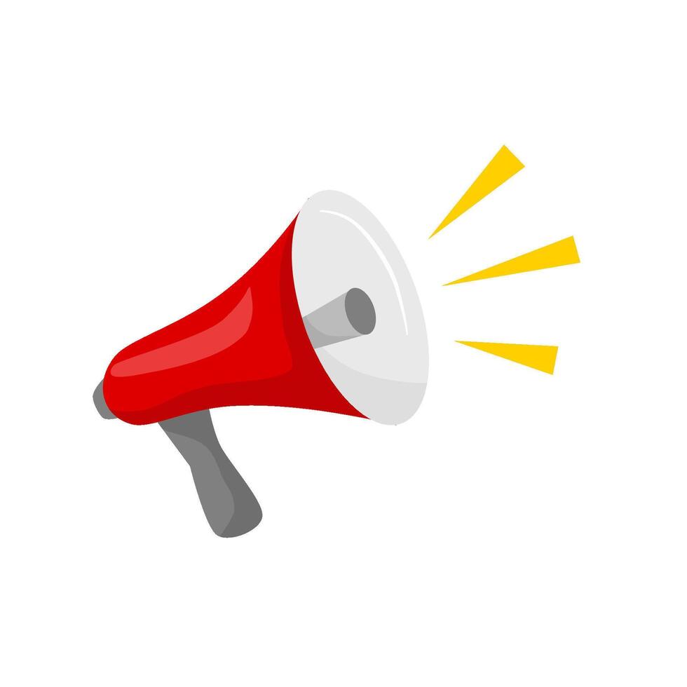megaphone flat design element vector