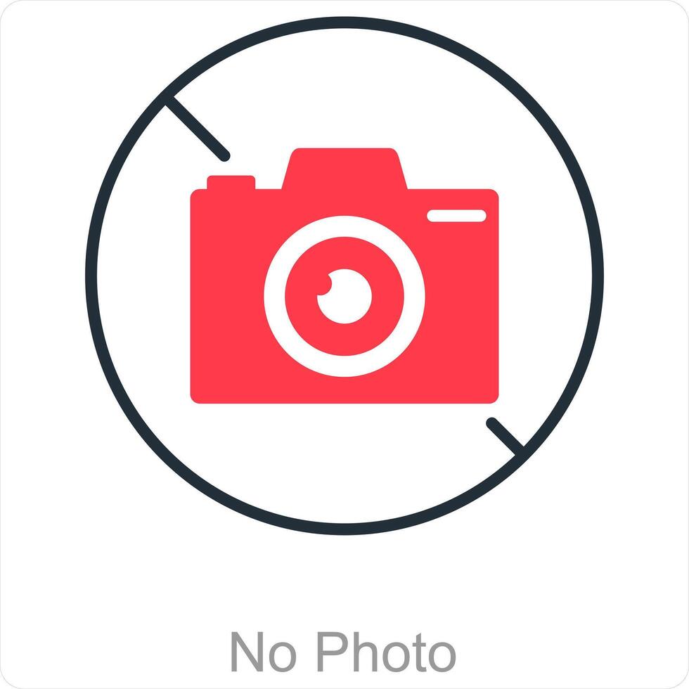 No Photo and blank icon concept vector