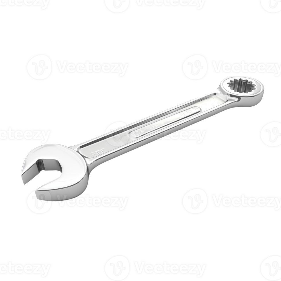 AI generated Adjustable wrench isolated on a transparent background png