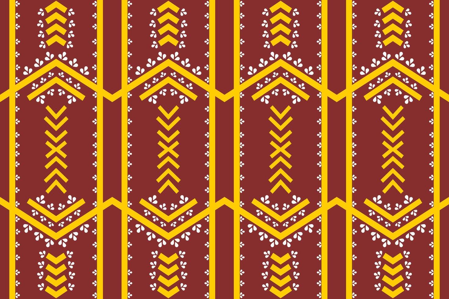 Traditional fabric seamless pattern vector