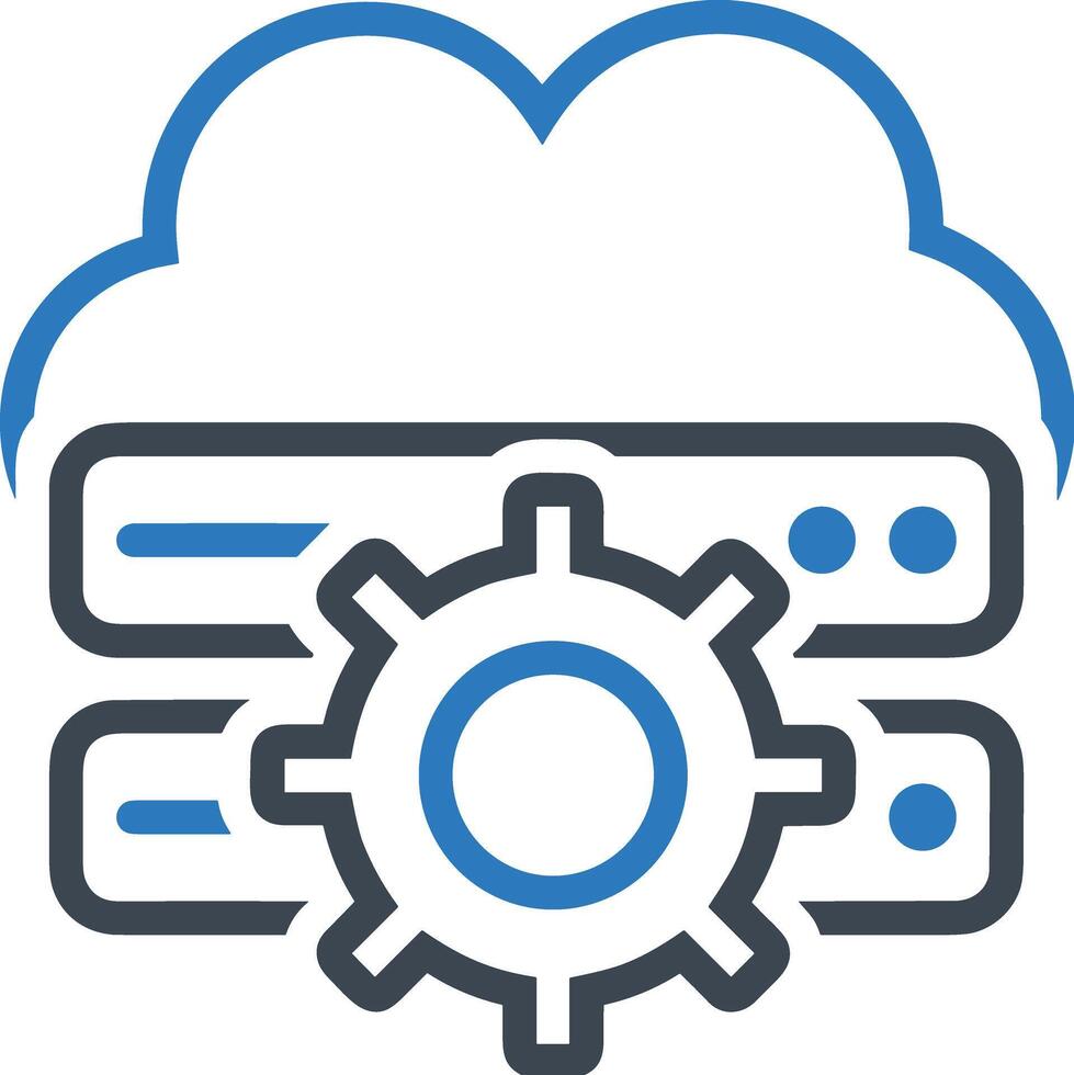 Cloud  icon symbol vector image. Illustration of the hosting storage design image