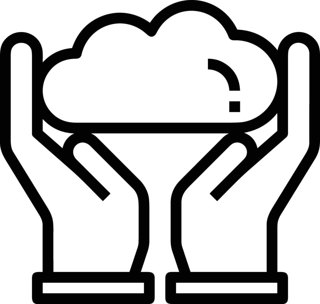 Cloud  icon symbol vector image. Illustration of the hosting storage design image