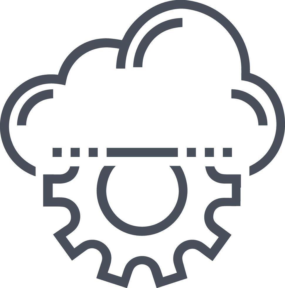 Cloud  icon symbol vector image. Illustration of the hosting storage design image