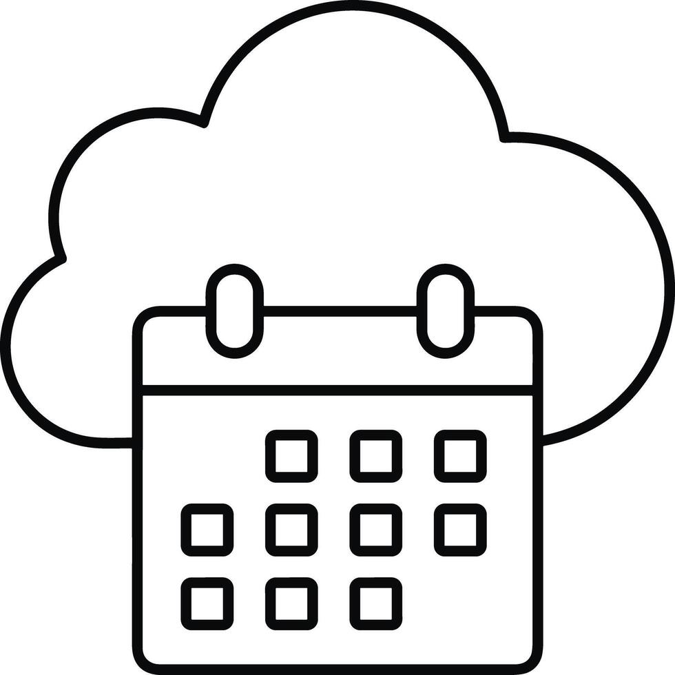 Cloud  icon symbol vector image. Illustration of the hosting storage design image