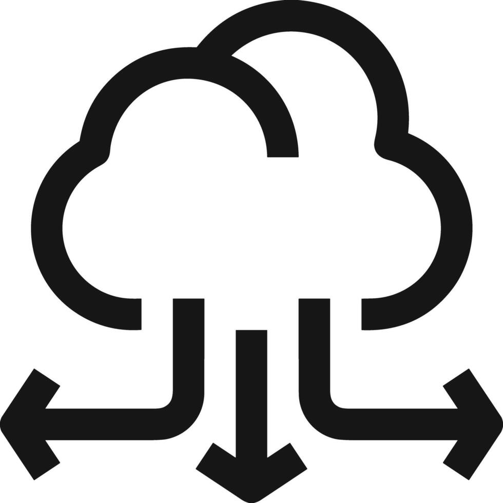 Cloud  icon symbol vector image. Illustration of the hosting storage design image