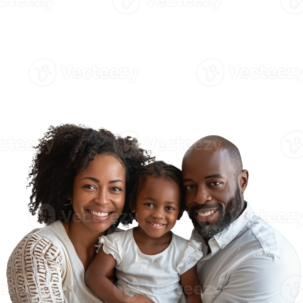 AI generated Happy family with young child on a transparent background png