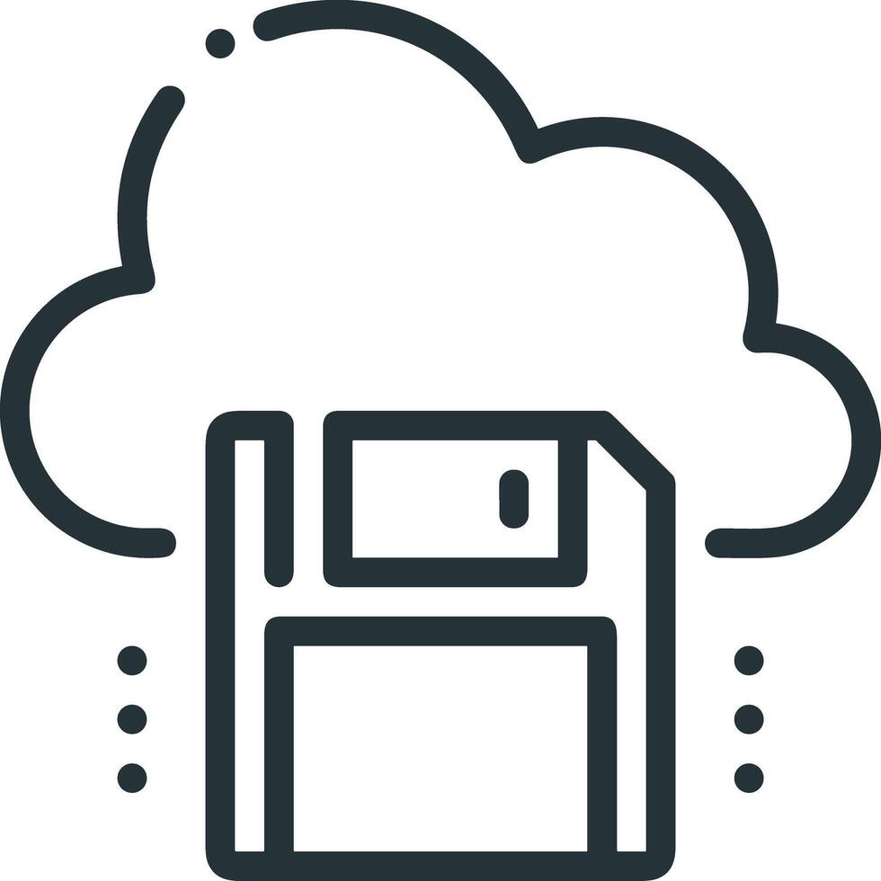 Cloud  icon symbol vector image. Illustration of the hosting storage design image