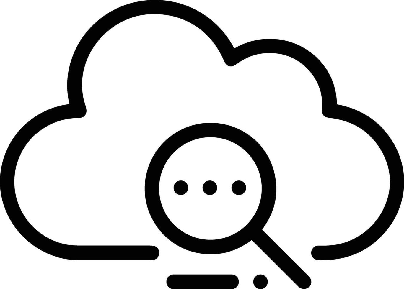 nube icono símbolo vector imagen. ilustración de el hospedaje almacenamiento diseño imagen