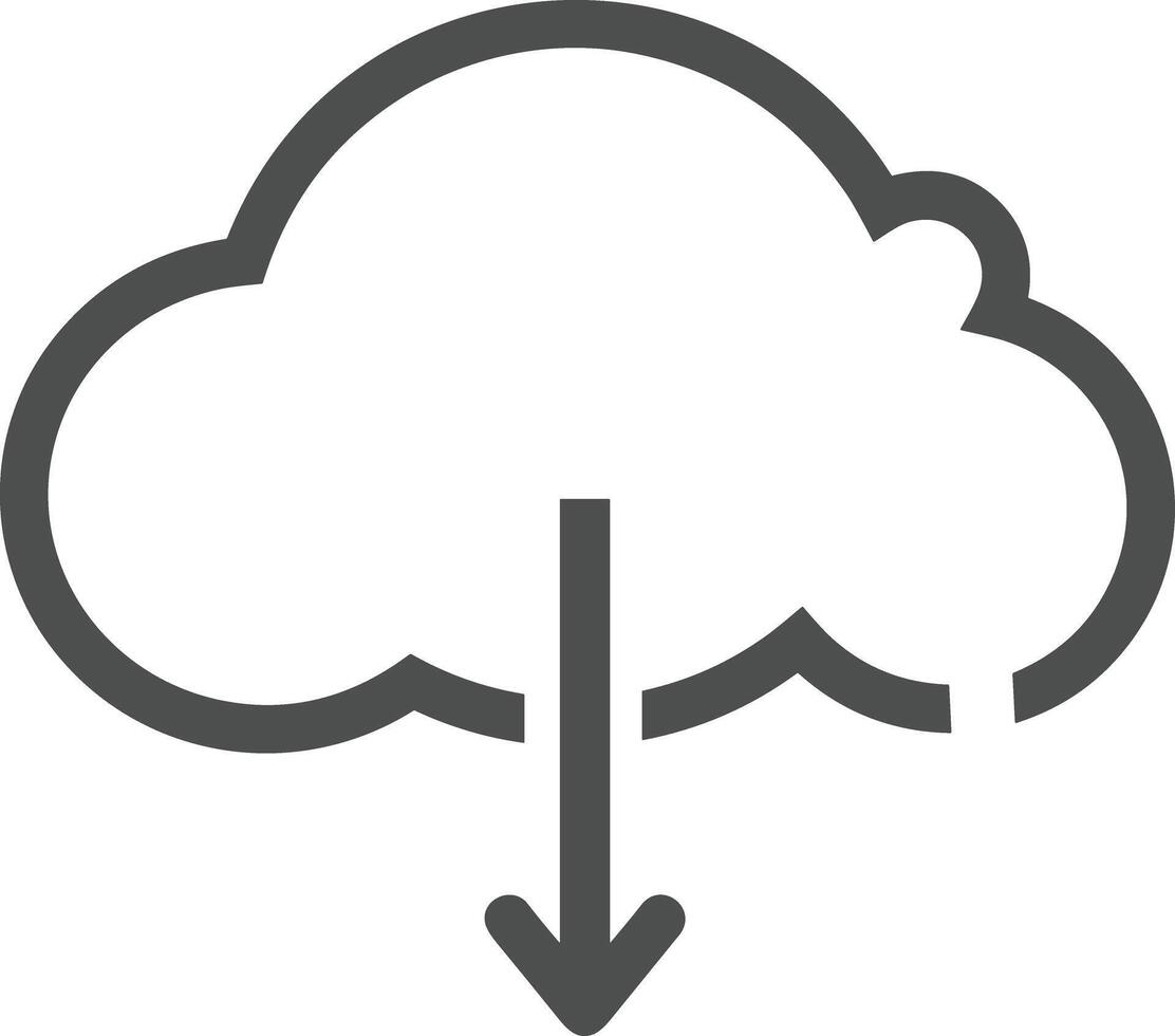 Cloud  icon symbol vector image. Illustration of the hosting storage design image