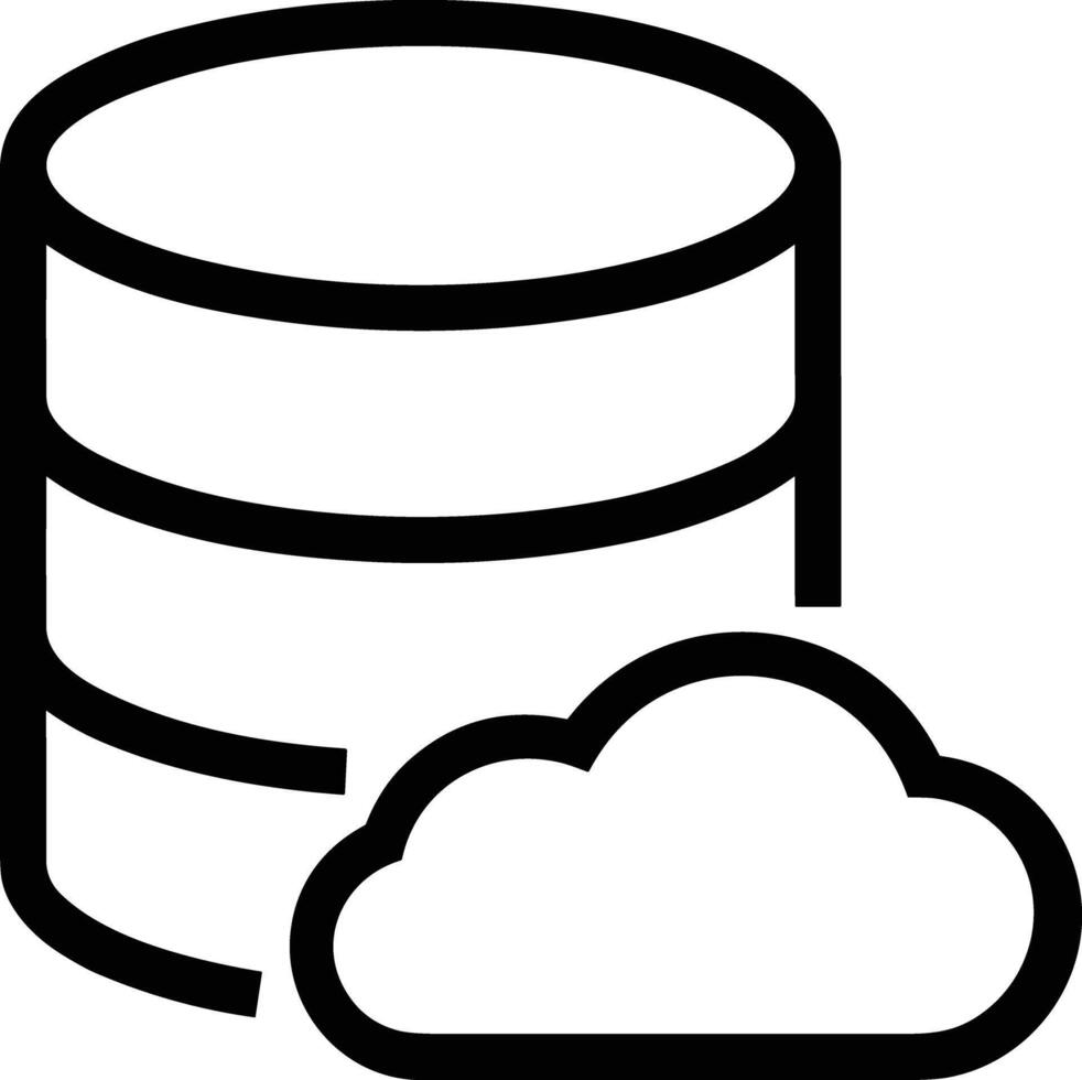 Cloud  icon symbol vector image. Illustration of the hosting storage design image