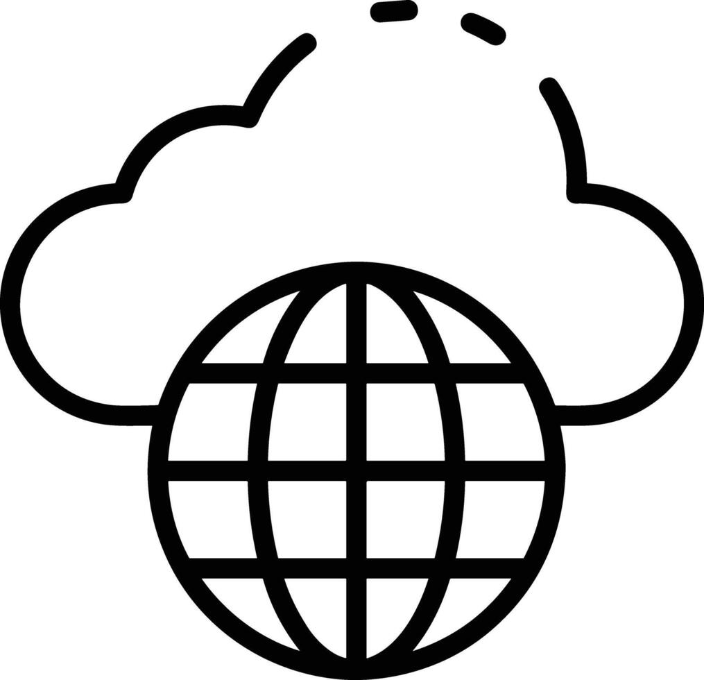 Cloud  icon symbol vector image. Illustration of the hosting storage design image