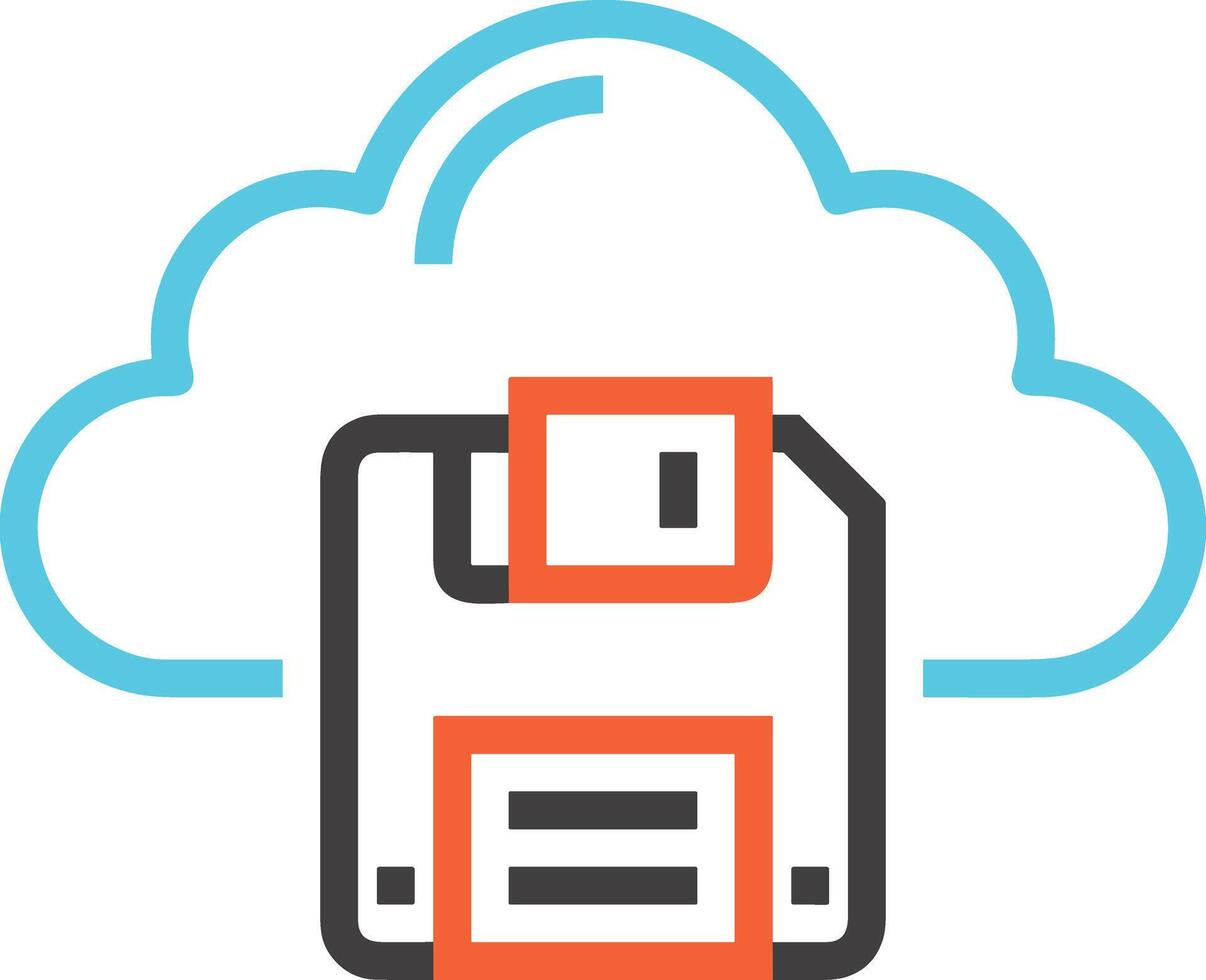 Cloud  icon symbol vector image. Illustration of the hosting storage design image