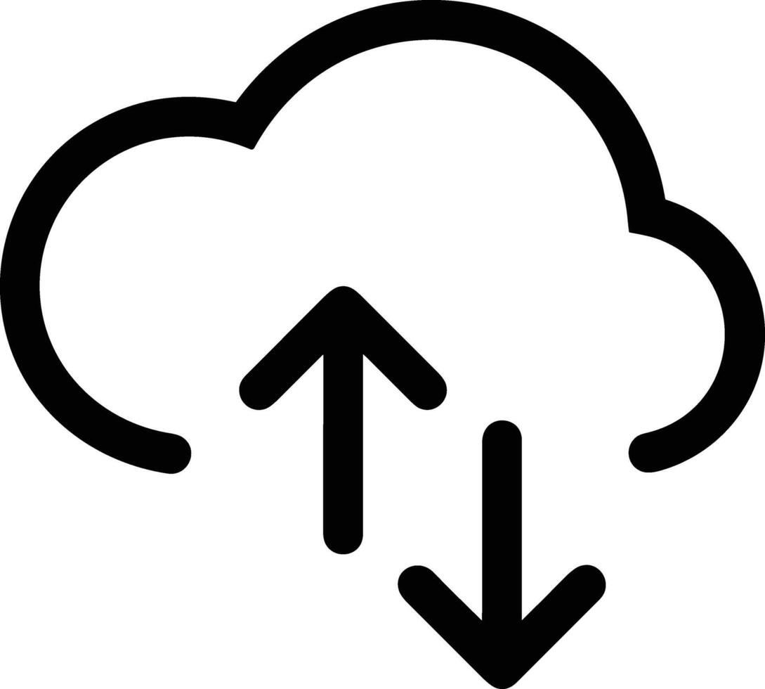 Cloud  icon symbol vector image. Illustration of the hosting storage design image