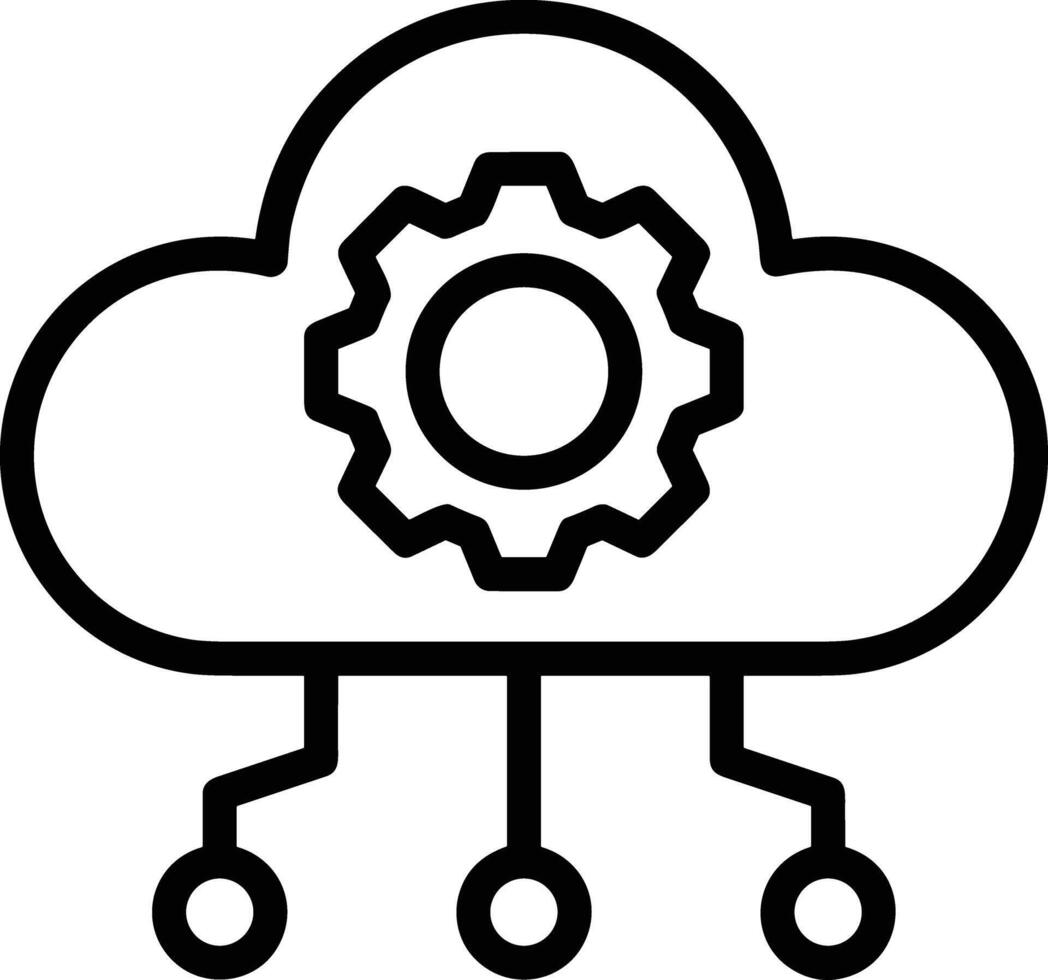 Cloud  icon symbol vector image. Illustration of the hosting storage design image