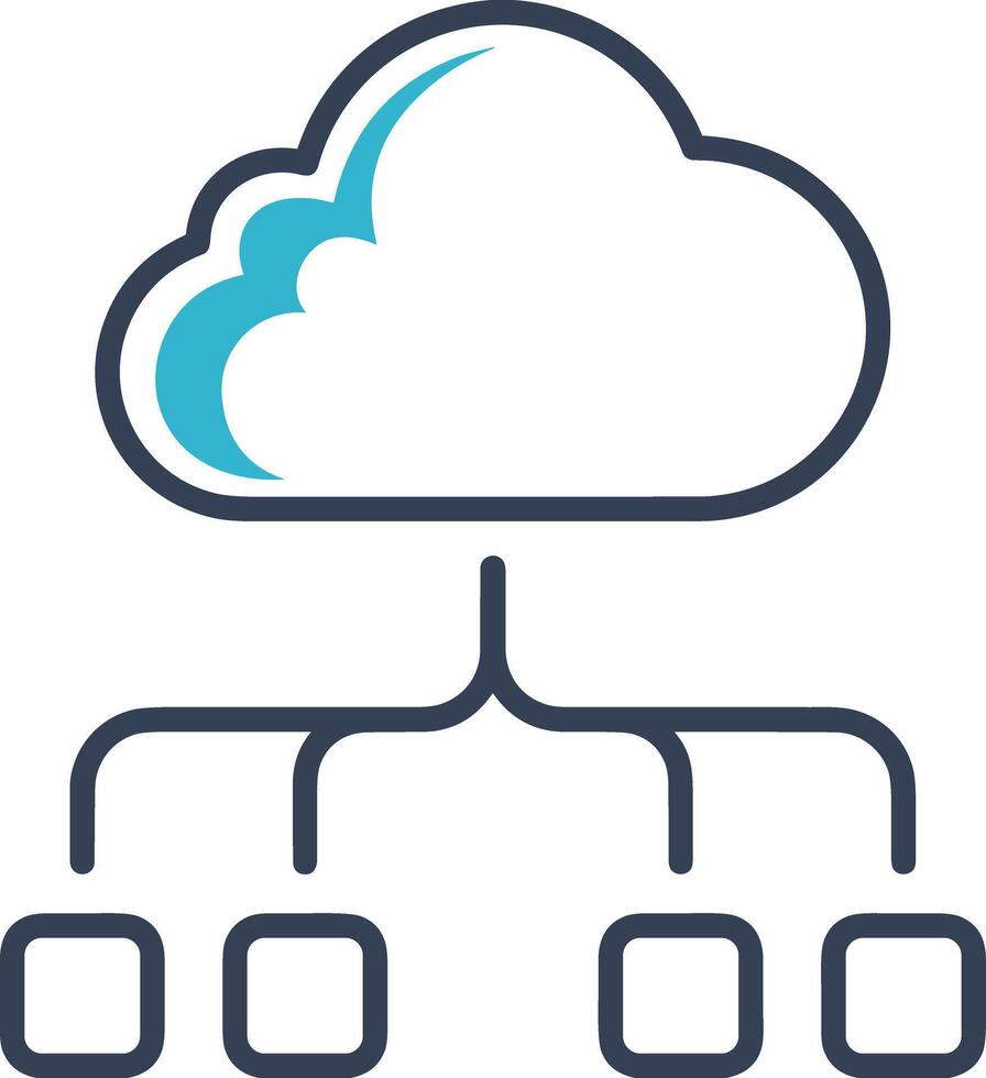 Cloud  icon symbol vector image. Illustration of the hosting storage design image