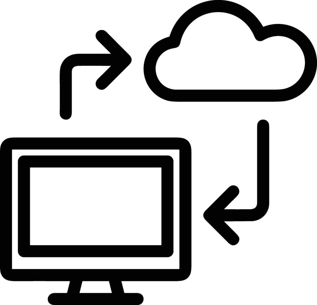 Cloud  icon symbol vector image. Illustration of the hosting storage design image