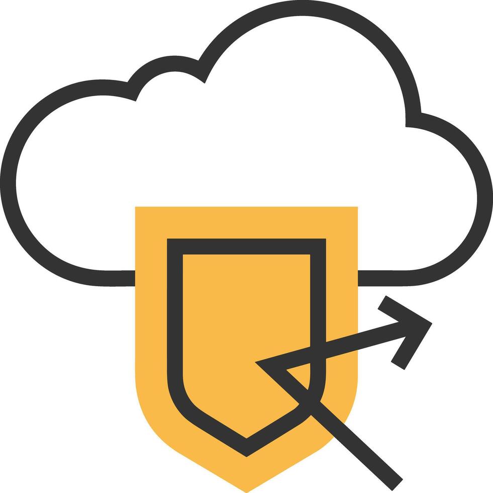 Cloud  icon symbol vector image. Illustration of the hosting storage design image