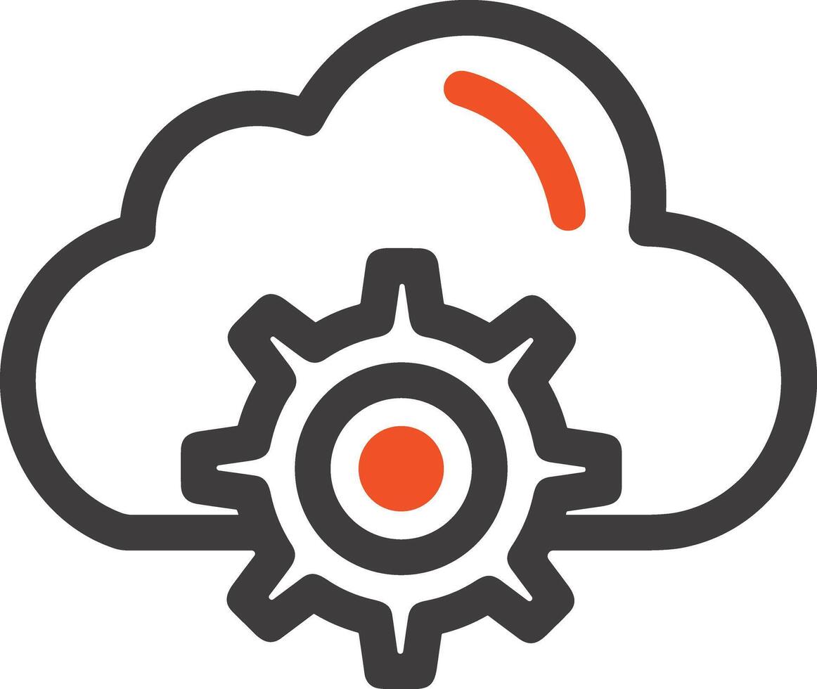 Cloud  icon symbol vector image. Illustration of the hosting storage design image