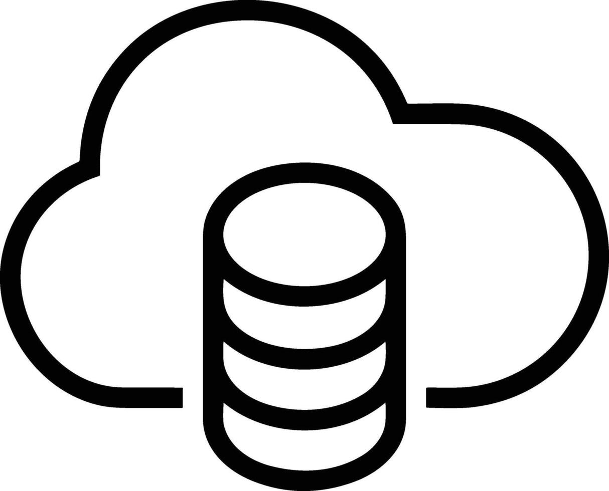 Cloud  icon symbol vector image. Illustration of the hosting storage design image