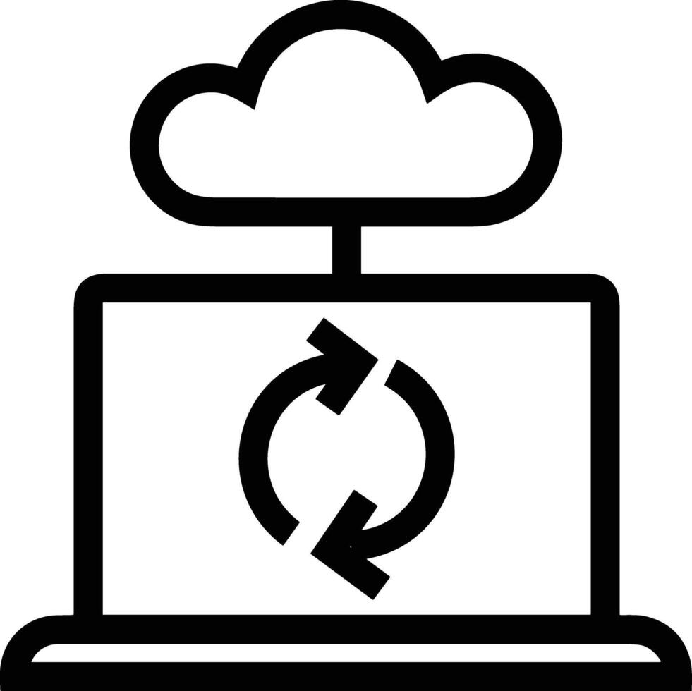 Cloud  icon symbol vector image. Illustration of the hosting storage design image