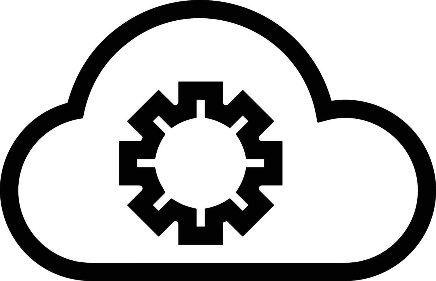 Cloud  icon symbol vector image. Illustration of the hosting storage design image