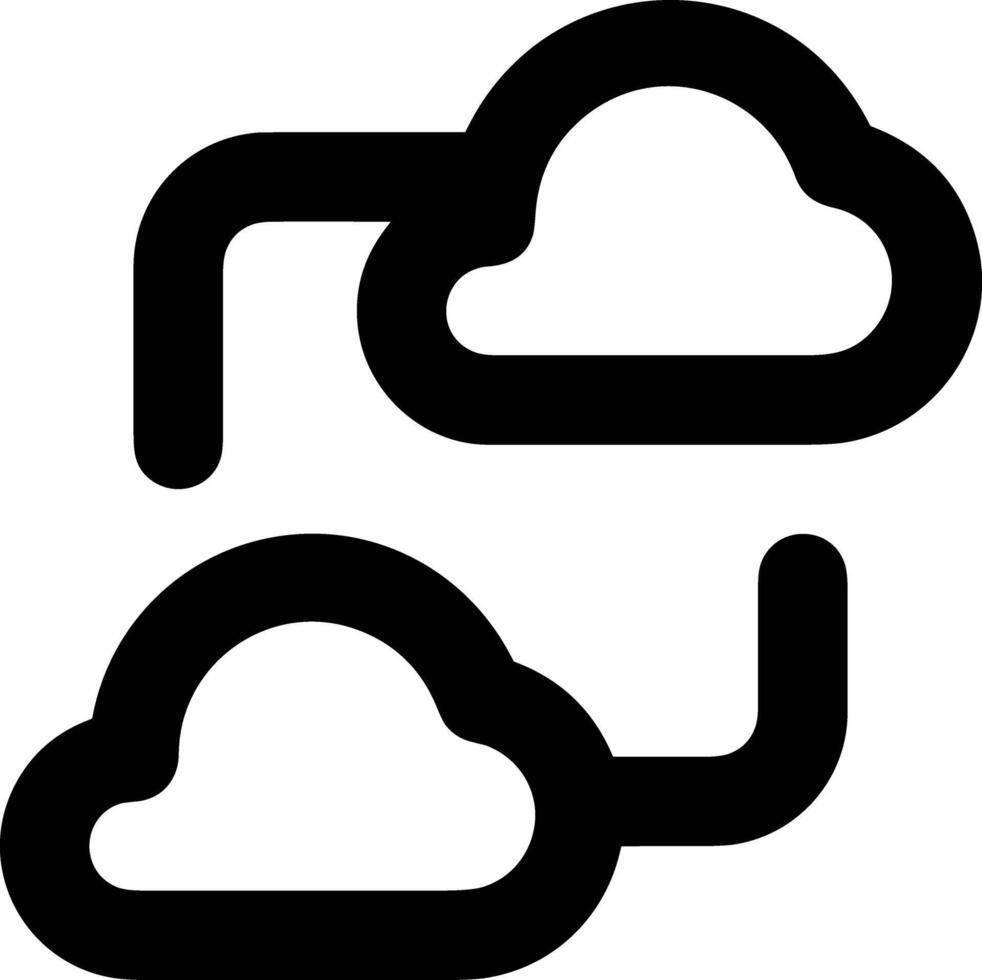 Cloud  icon symbol vector image. Illustration of the hosting storage design image