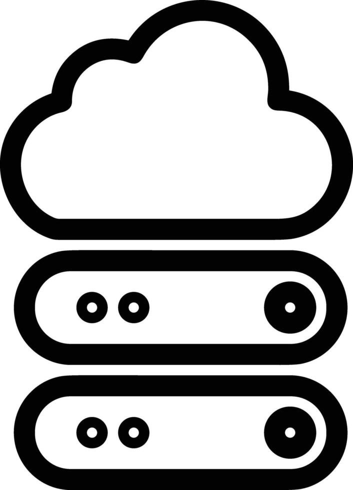Cloud  icon symbol vector image. Illustration of the hosting storage design image
