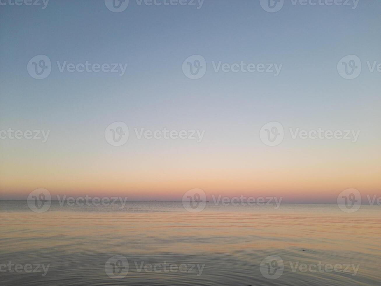 sunset over the river photo