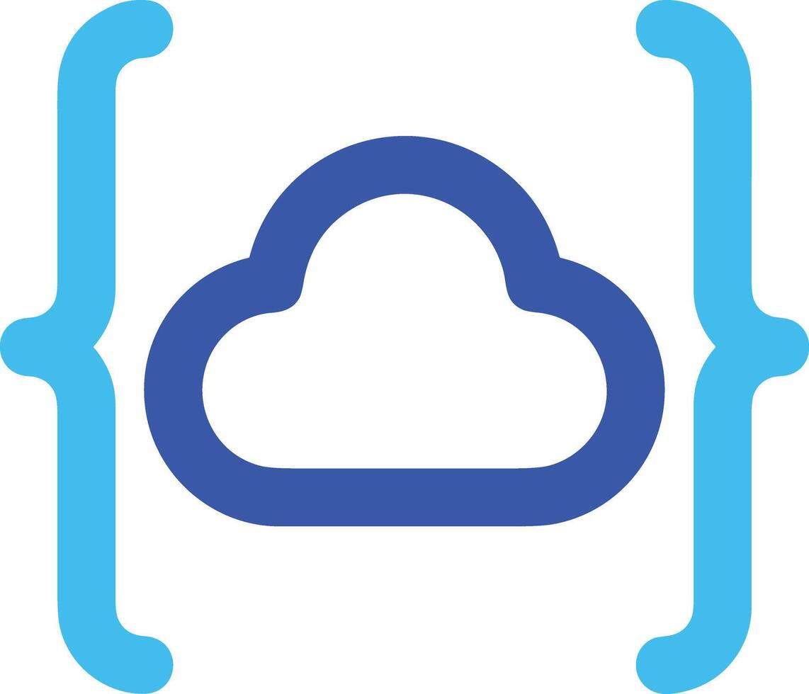 Cloud  icon symbol vector image. Illustration of the hosting storage design image