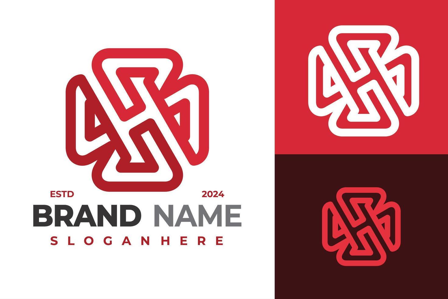 Letter H B Logo design vector symbol icon illustration