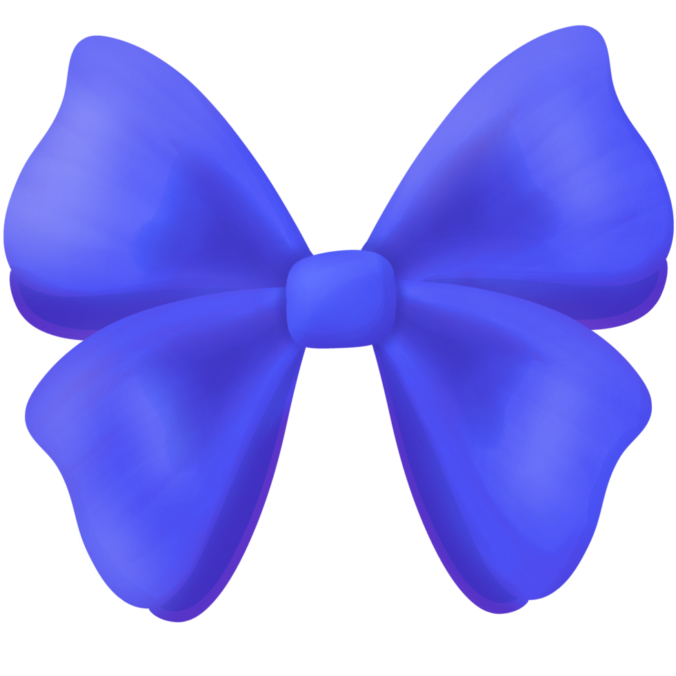 Blue ribbon bow tie png