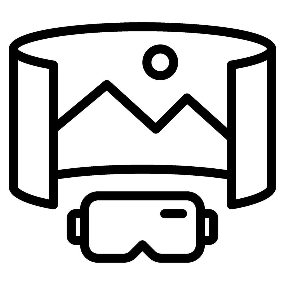 Virtual Reality Future things icon illustration vector