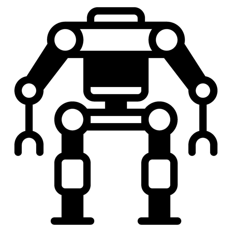 Exosuit Future things icon illustration vector