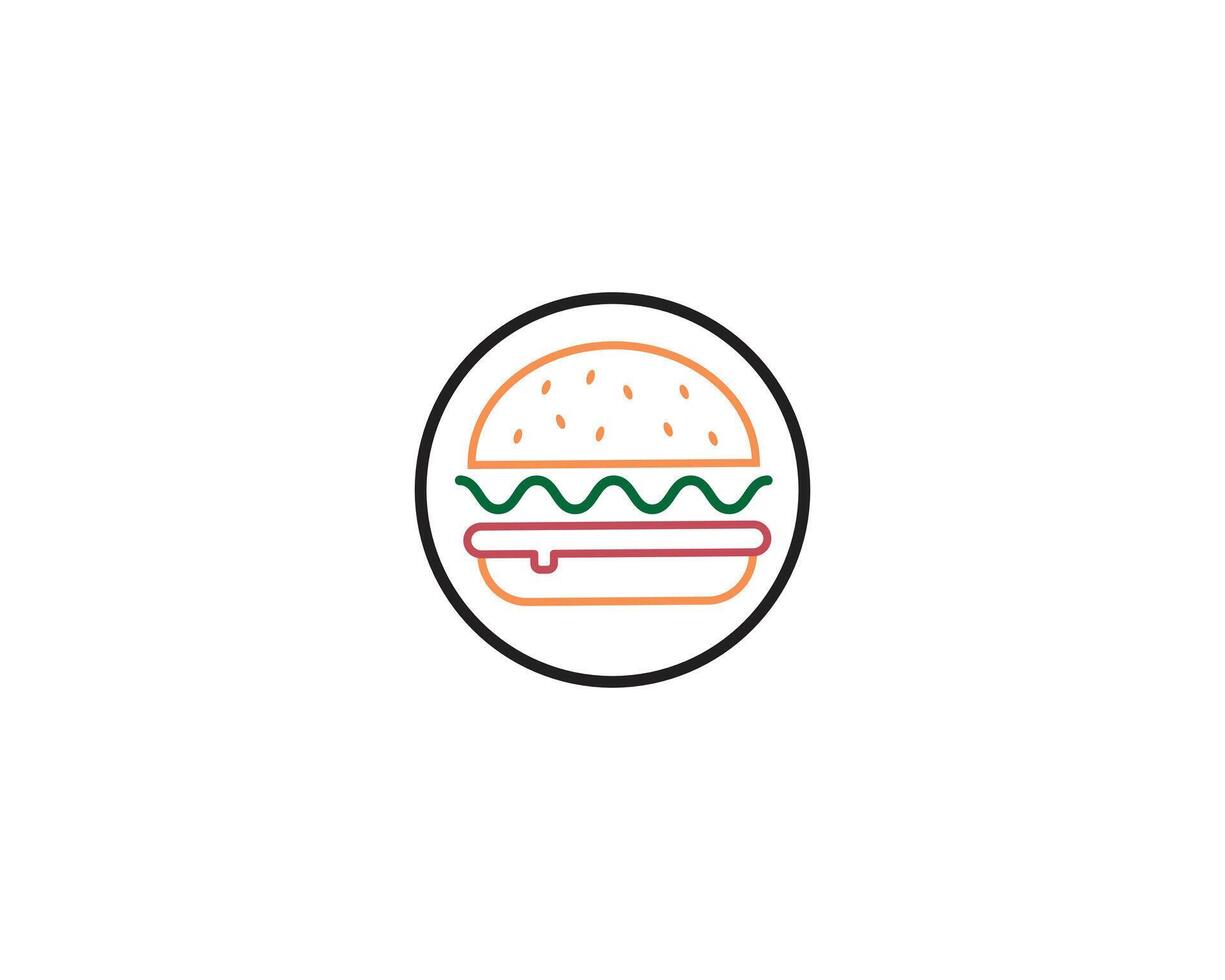 Burger Icon Vector Design