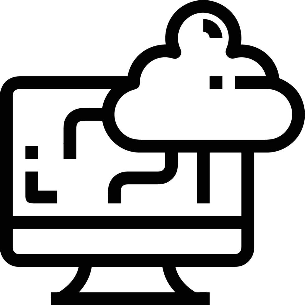 Cloud  icon symbol vector image. Illustration of the hosting storage design image