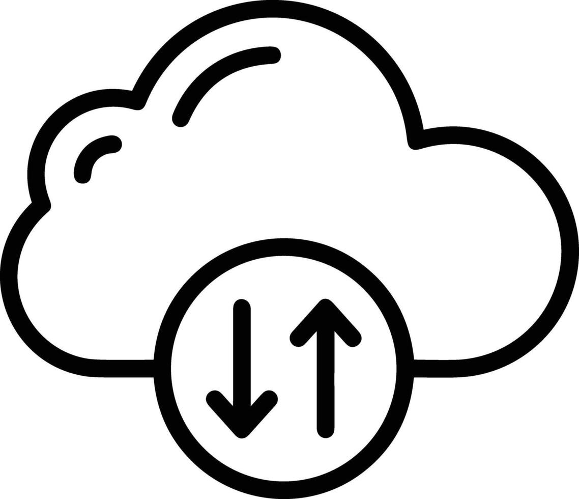 Cloud  icon symbol vector image. Illustration of the hosting storage design image