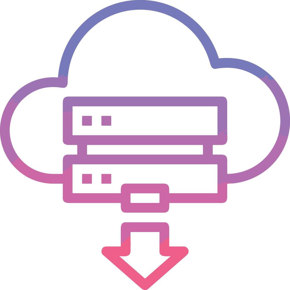 Cloud  icon symbol vector image. Illustration of the hosting storage design image