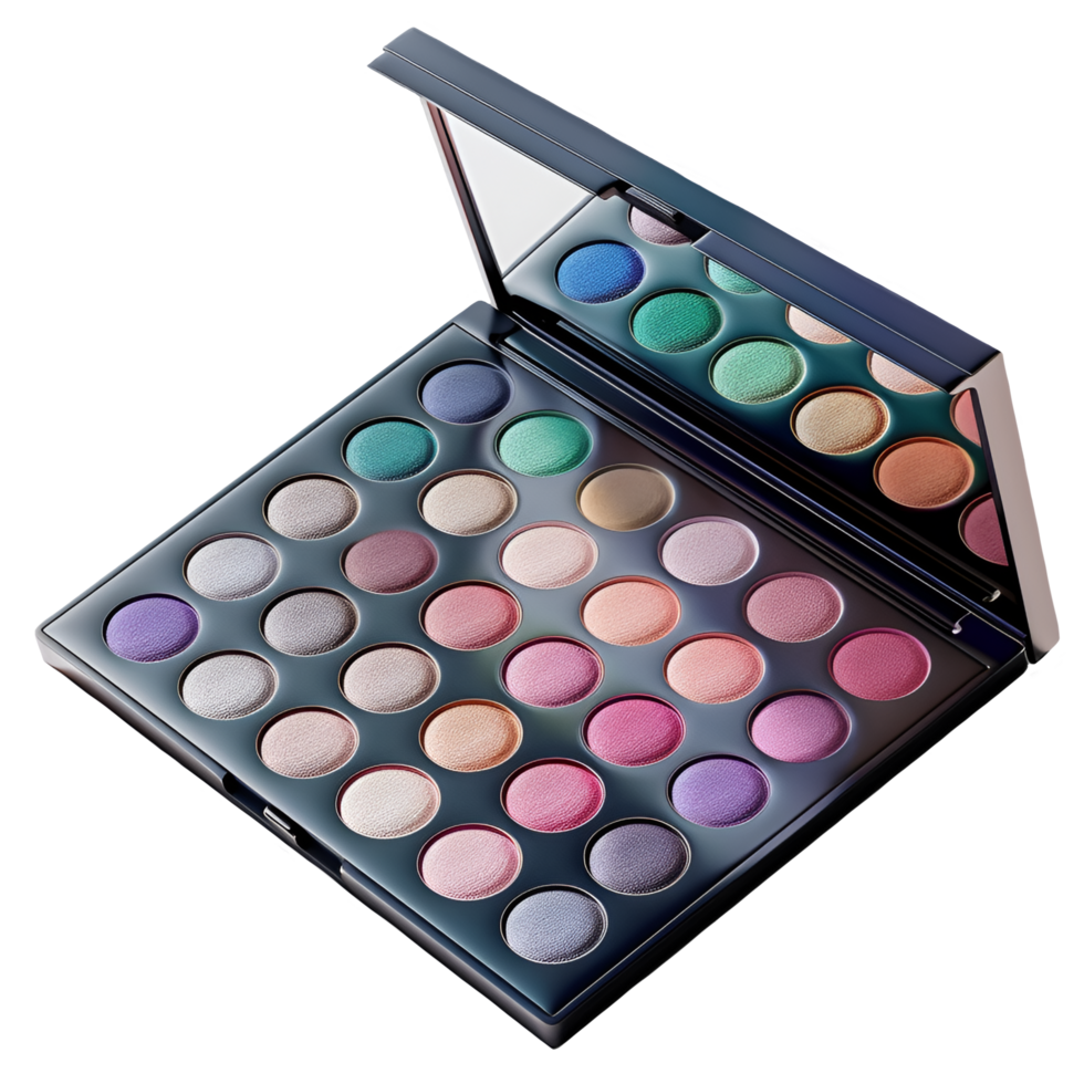 AI generated Makeup Palette.Colorful eyeshadow palette png