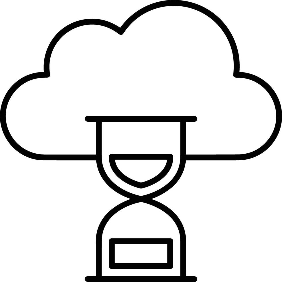 Cloud  icon symbol vector image. Illustration of the hosting storage design image