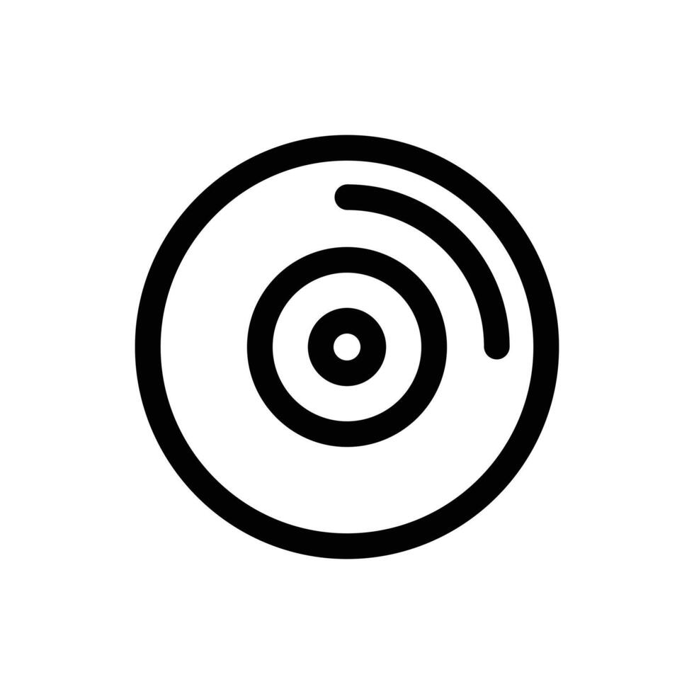Simple Vinyl line icon isolated on a white background vector