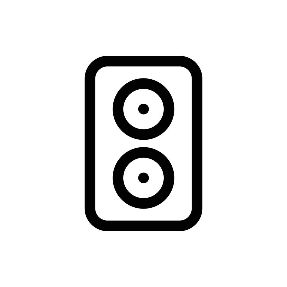 Simple Speaker line icon isolated on a white background vector