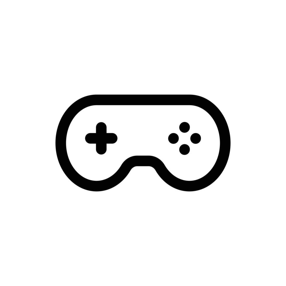 Simple Game line icon isolated on a white background vector