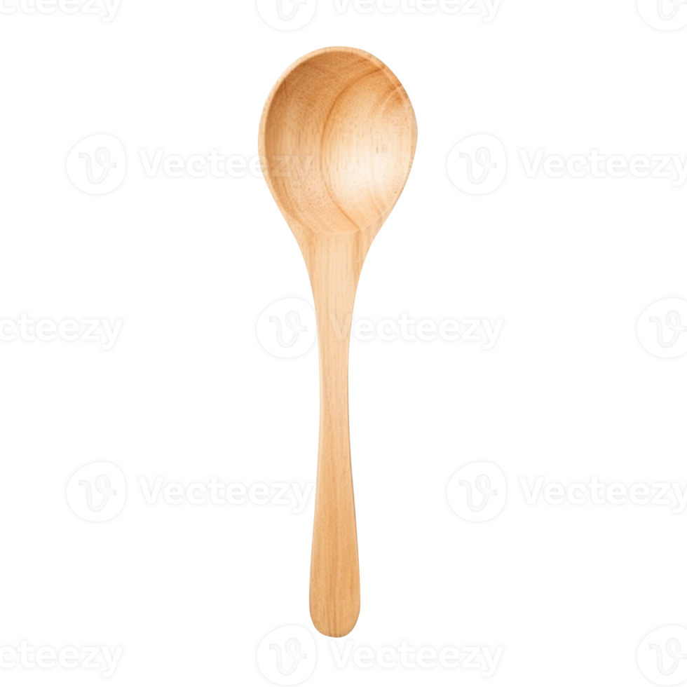 AI generated Wooden spoon isolated on transparent background png