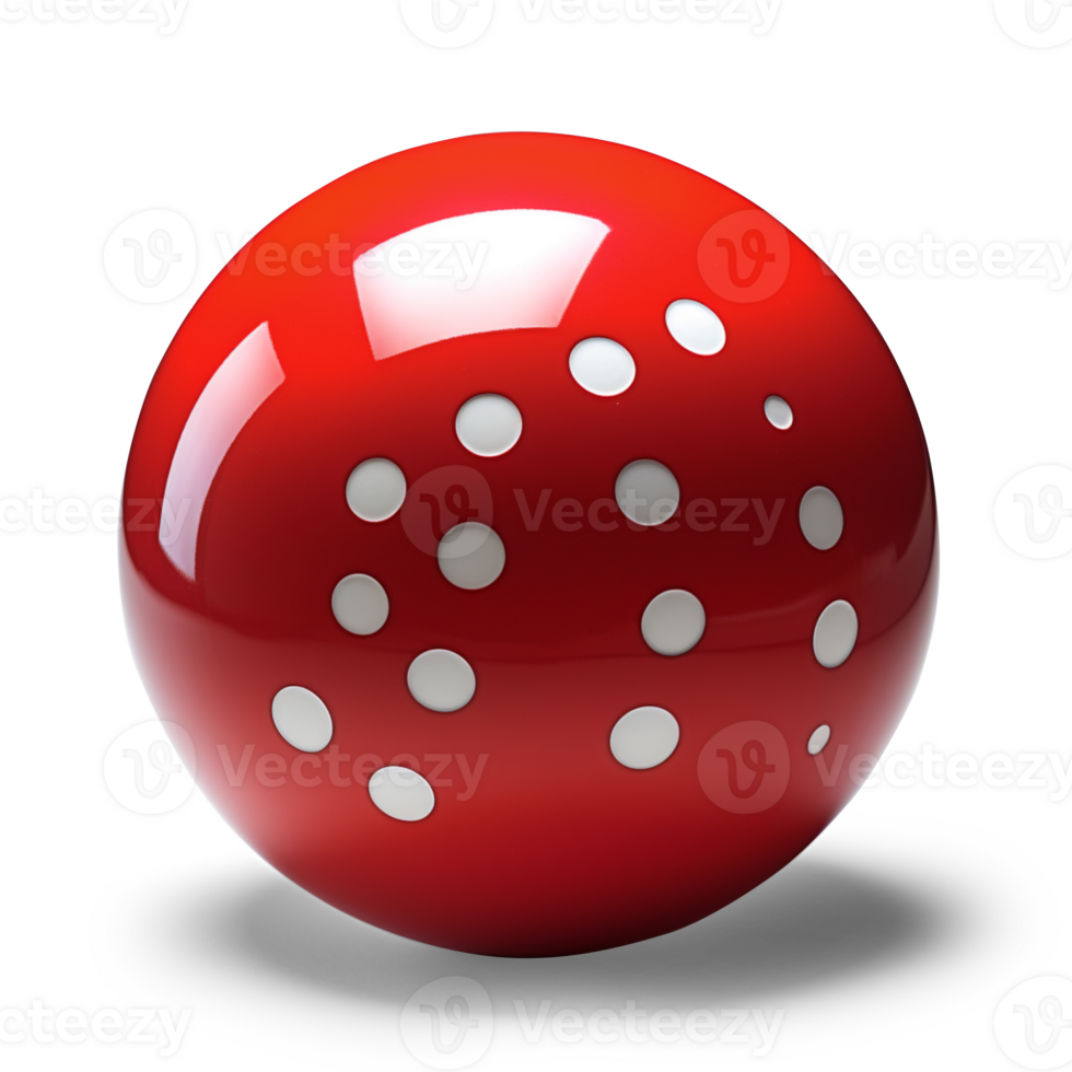 AI generated Red toy ball isolated on transparent background png