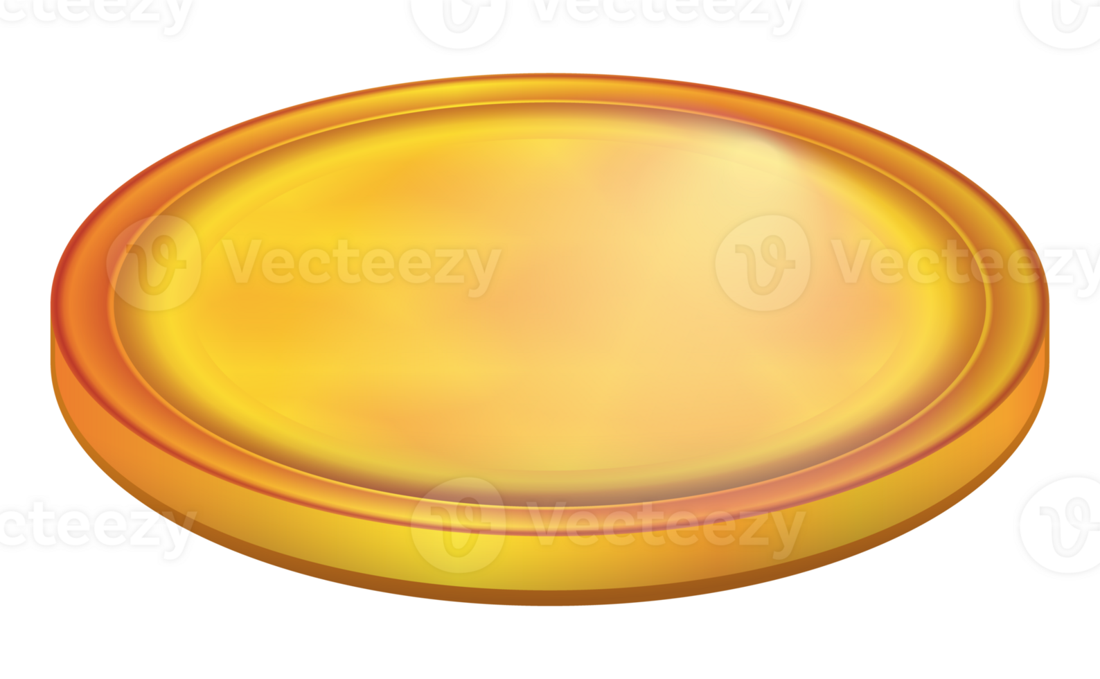 Gold Coin Icon. Rotating Golden Money Sign. Business Success. Colorful PNG illustration.