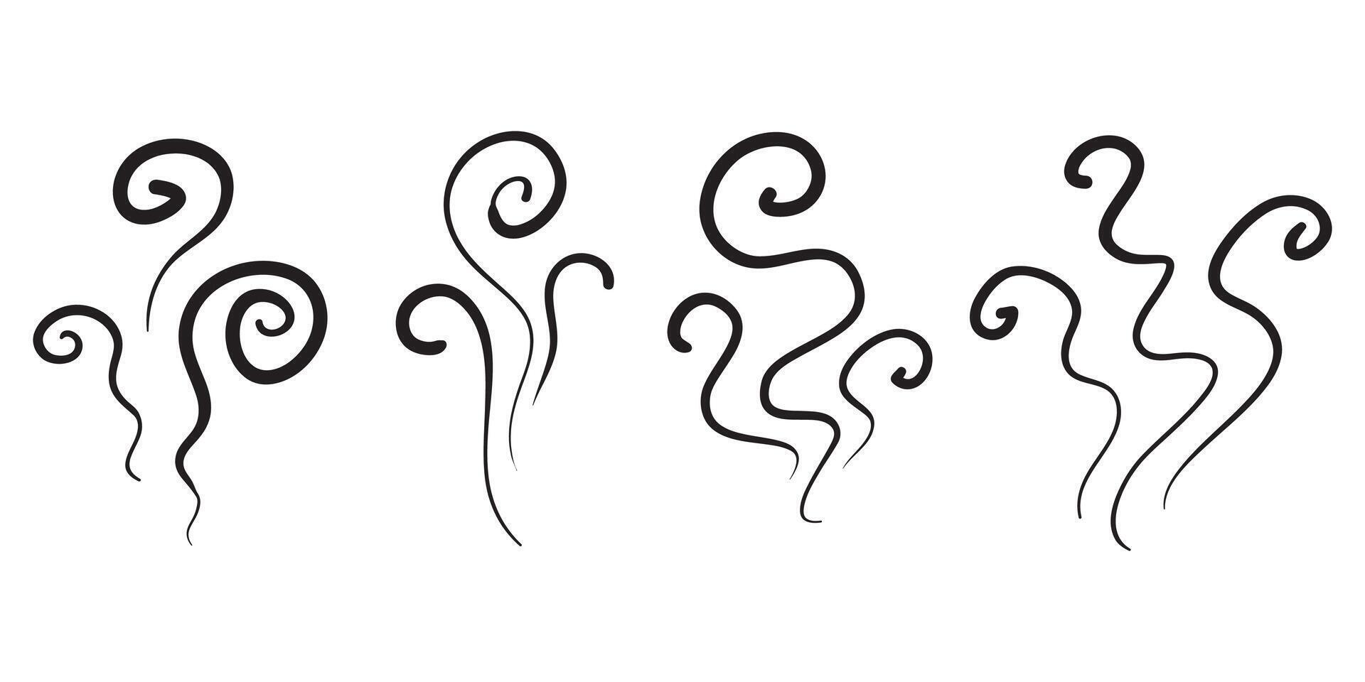doodle wind illustration vector handrawn style