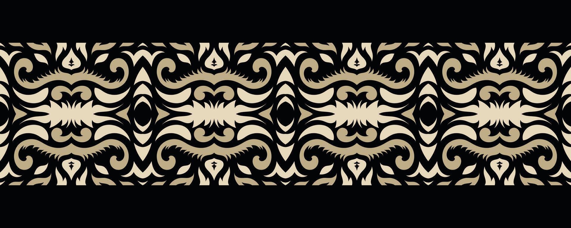 Ethnic border ornament. Geometric ethnic oriental seamless pattern. Stripe vector illustration. Native American Mexican African Indian tribal style. Design border, textile, fabric, clothing, carpet.
