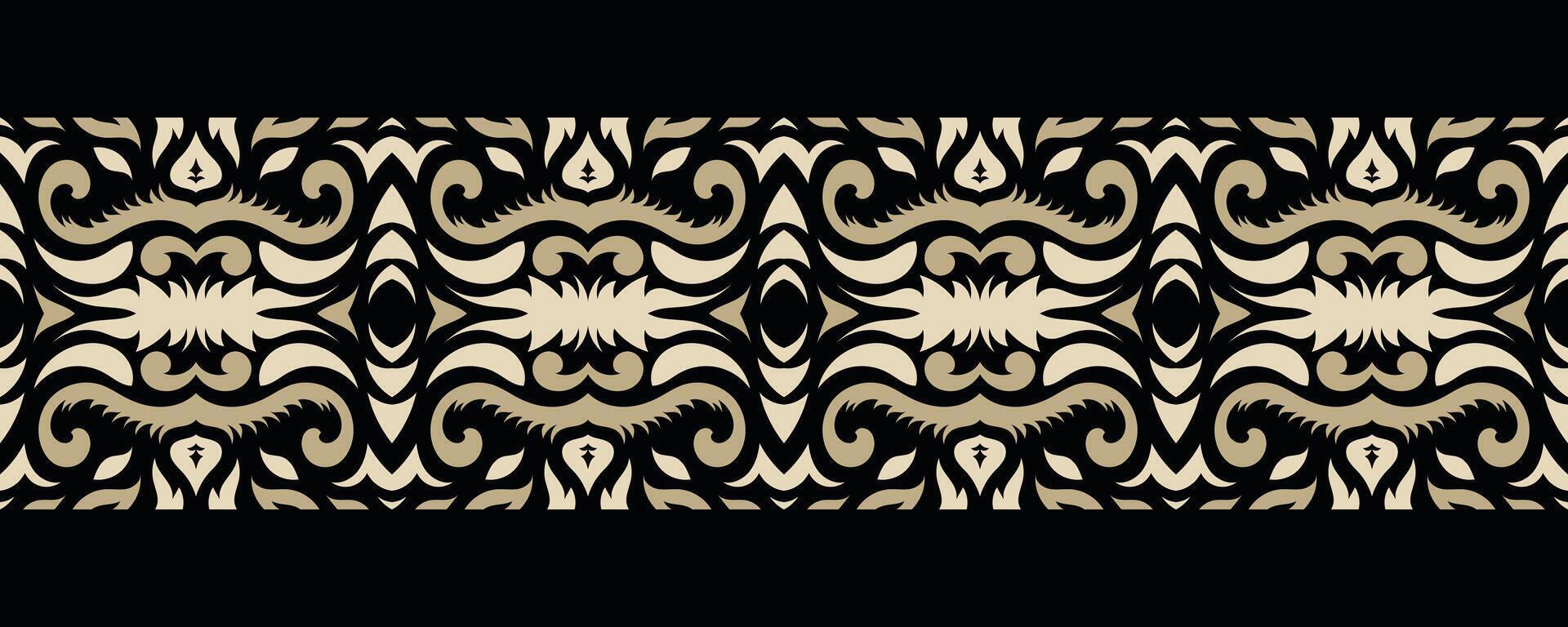 étnico frontera ornamento. geométrico étnico oriental sin costura modelo. raya vector ilustración. nativo americano mexicano africano indio tribal estilo. diseño borde, textil, tela, ropa, alfombra.