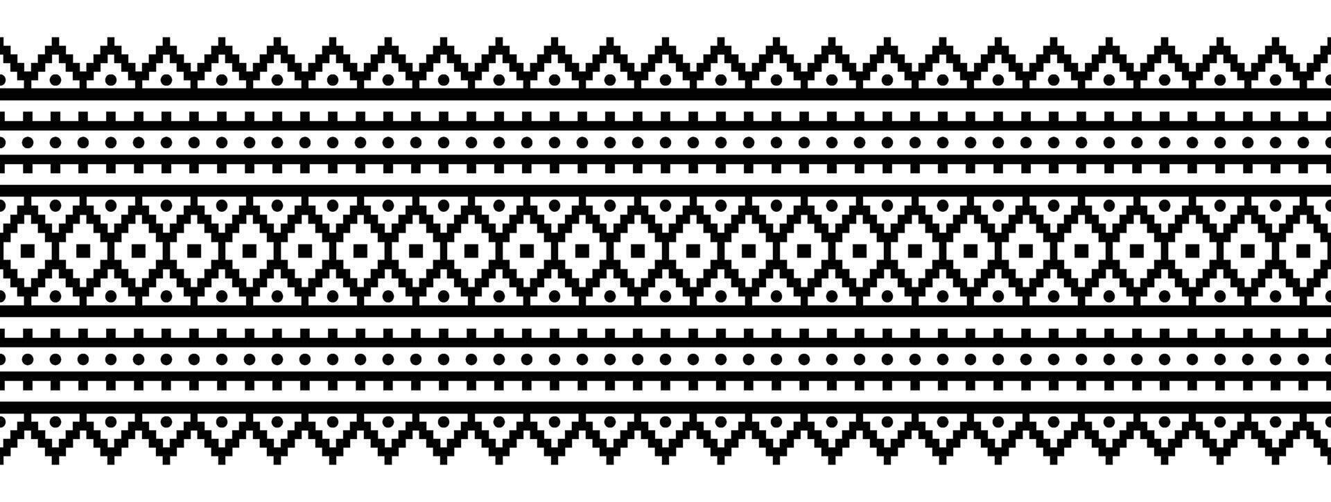 Ethnic border ornament. Geometric ethnic oriental seamless pattern. Stripe vector illustration. Native American Mexican African Indian tribal style. Design border, textile, fabric, clothing, carpet.