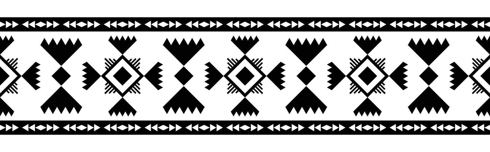 étnico frontera ornamento. geométrico étnico oriental sin costura modelo. raya vector ilustración. nativo americano mexicano africano indio tribal estilo. diseño borde, textil, tela, ropa, alfombra.